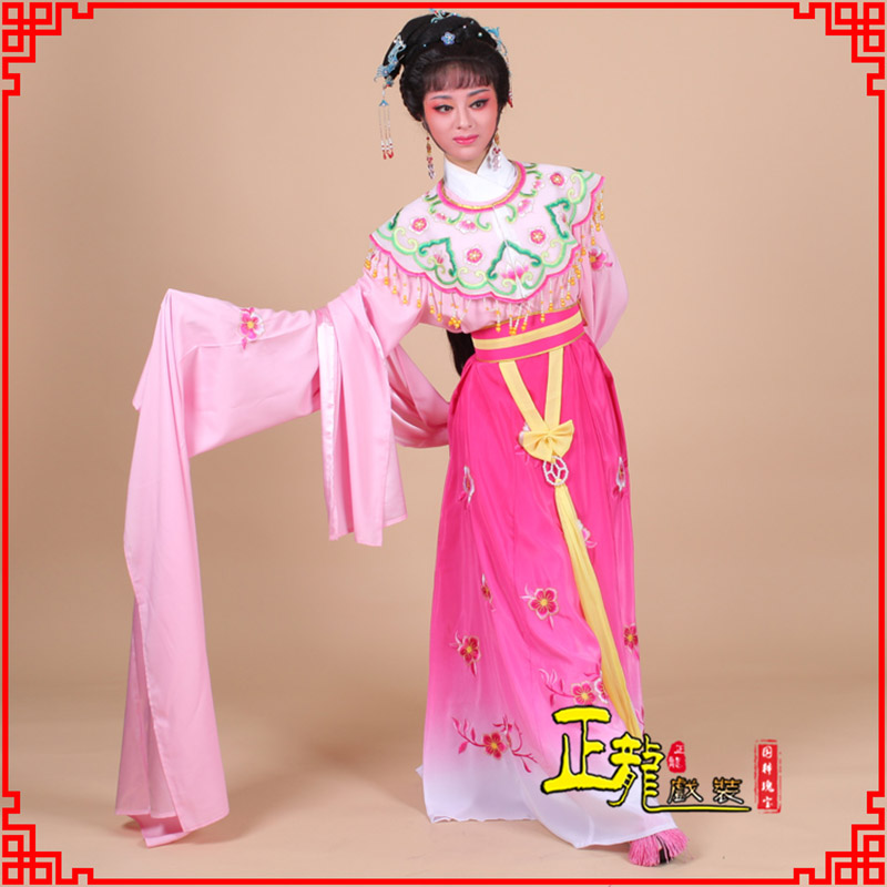 雷山水袖青衣练功花旦服 梅花古装衣